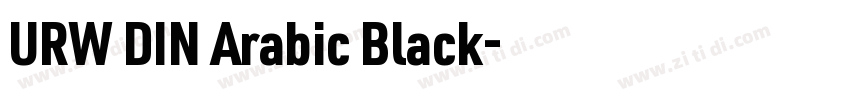 URW DIN Arabic Black字体转换